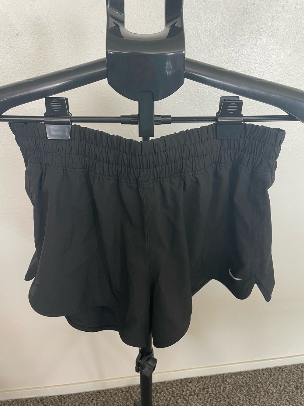 Women's Black Athletic Running Shorts